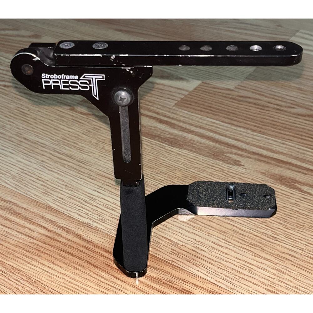Stroboframe Press-T Compact Flash Bracket and Camera Holder w/ Shoe-Type Mount